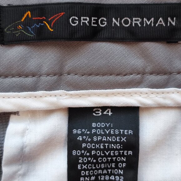 Greg Norman casual flat front dress short grey men's size 34 - Picture 6 of 10